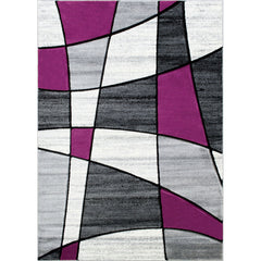 Niksar Gray/Purple 5' X 7' Area Rug - Ornate Home