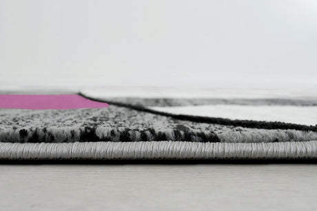 Niksar Gray/Purple 5' X 7' Area Rug - Ornate Home