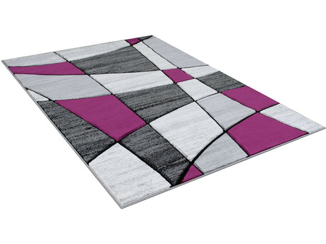 Niksar Gray/Purple 5' X 7' Area Rug - Ornate Home