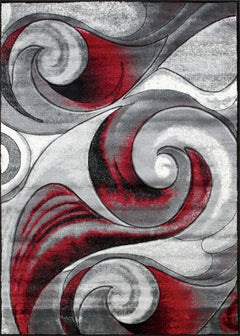 Niksar Red 5' X 7' Area Rug - Ornate Home