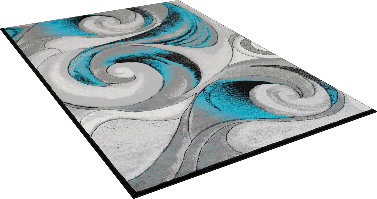 Niksar Turquoise 5' X 7' Area Rug - Ornate Home