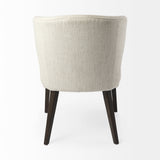 Niles Cream/Dark Brown Wingback Dining Side Chair - 69399 - Ornate Home