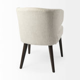 Niles Cream/Dark Brown Wingback Dining Side Chair - 69399 - Ornate Home