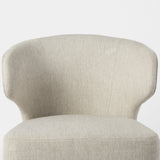 Niles Cream/Dark Brown Wingback Dining Side Chair - 69399 - Ornate Home
