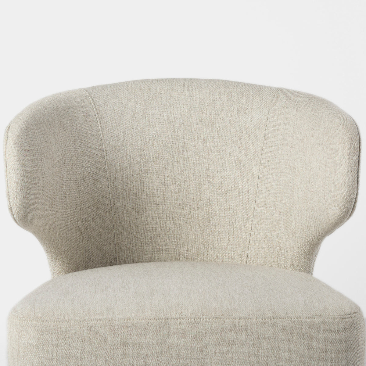 Niles Cream/Dark Brown Wingback Dining Side Chair - 69399 - Ornate Home