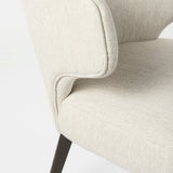 Niles Cream/Dark Brown Wingback Dining Side Chair - 69399 - Ornate Home