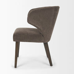 Niles Dark Brown Wingback Dining Side Chair - Ornate Home