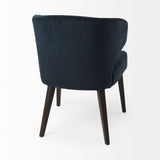 Niles Navy/Dark Brown Wingback Dining Side Chair - Ornate Home