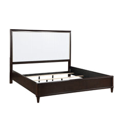 Niles White / Cherry 4-piece Queen Bedroom Set - Ornate Home