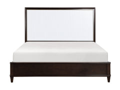 Niles White/Cherry California King Bed - Ornate Home