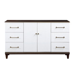 Niles White/Cherry Dresser - Ornate Home
