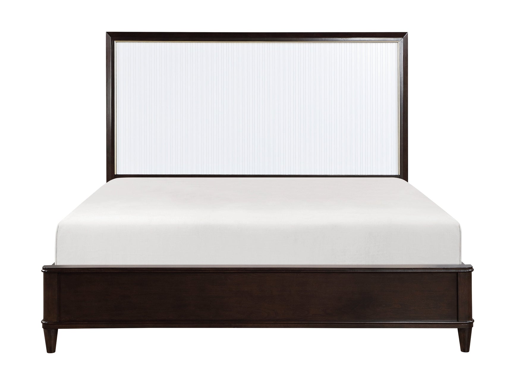 Niles White/Cherry Eastern King Bed - Ornate Home