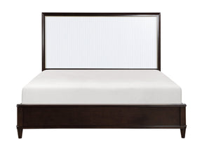 Niles White/Cherry Eastern King Bed - Ornate Home