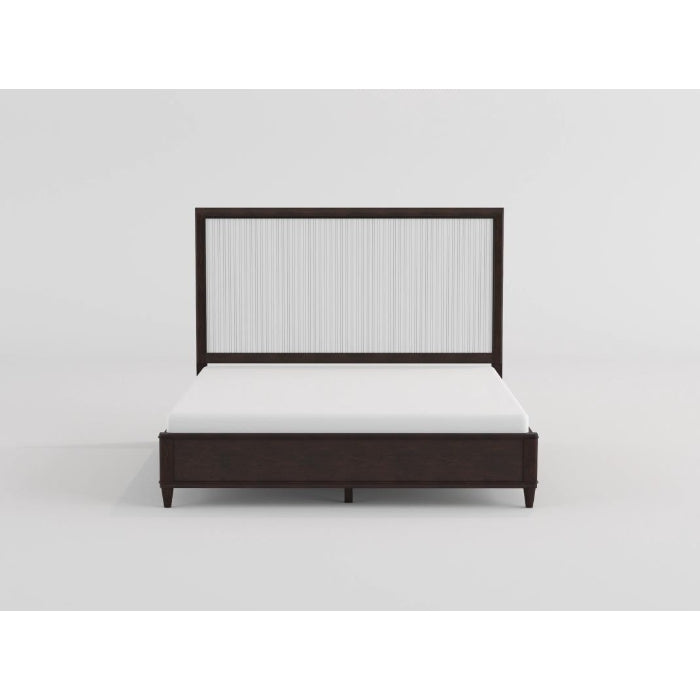 Niles White/Cherry Eastern King Bed - Ornate Home