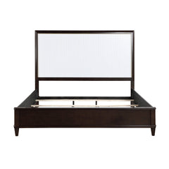 Niles White/Cherry Eastern King Bed - Ornate Home