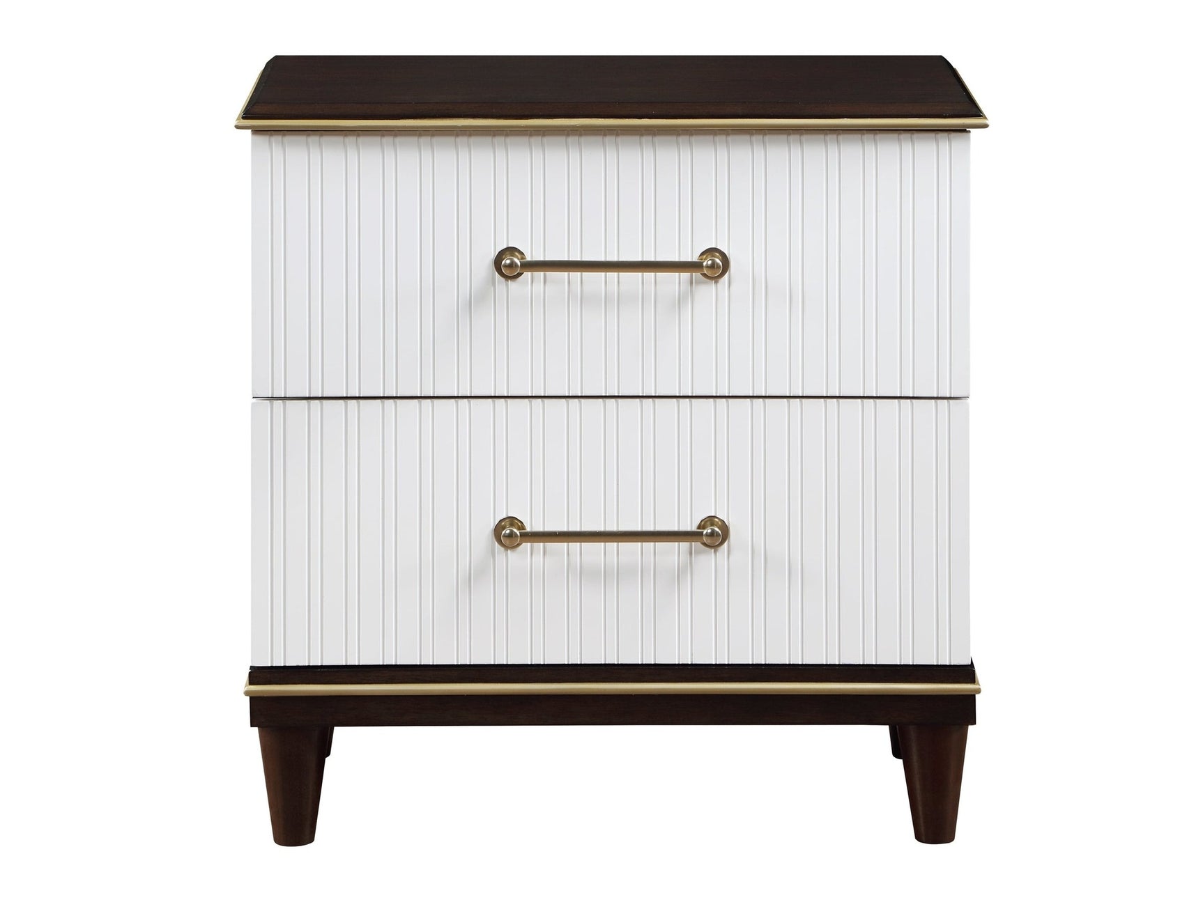 Niles White/Cherry Nightstand - Ornate Home
