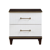Niles White/Cherry Nightstand - Ornate Home