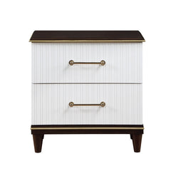 Niles White/Cherry Nightstand - Ornate Home