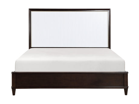 Niles White/Cherry Queen Bed - Ornate Home