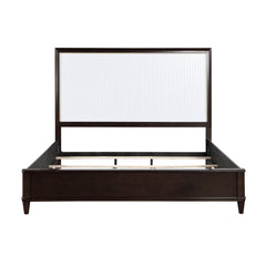 Niles White/Cherry Queen Bed - Ornate Home