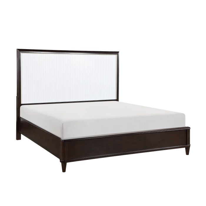Niles White/Cherry Queen Bed - Ornate Home