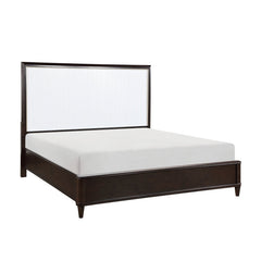 Niles White/Cherry Queen Bed - Ornate Home