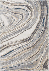 Nillumbik Gray Marble Design Rug - Ornate Home