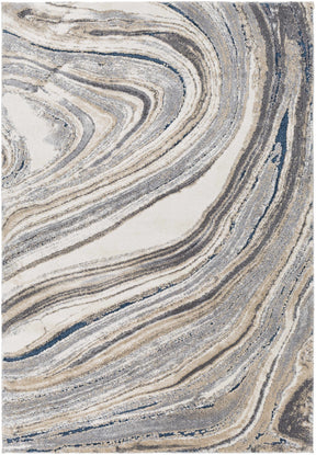 Nillumbik Gray Marble Design Rug - Ornate Home