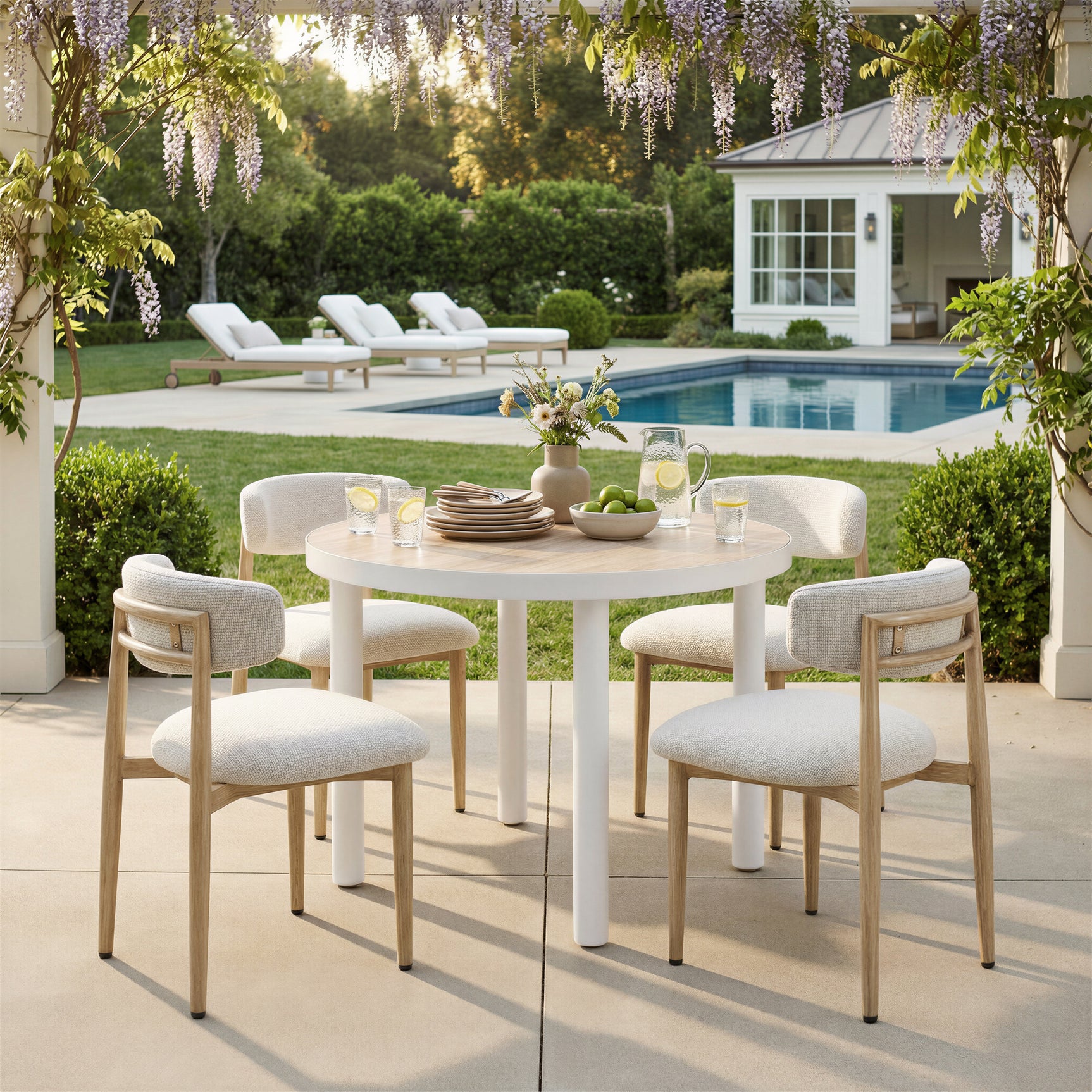Nimara Natural Dining Table - Ornate Home