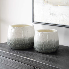 Nimbus Blue/Gray/White Vases (Set of 2) - Ornate Home