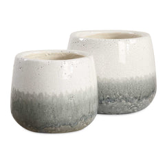 Nimbus Blue/Gray/White Vases (Set of 2) - Ornate Home