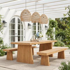Nimone Natural Bench - Ornate Home