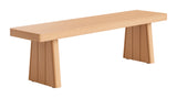 Nimone Natural Bench - Ornate Home