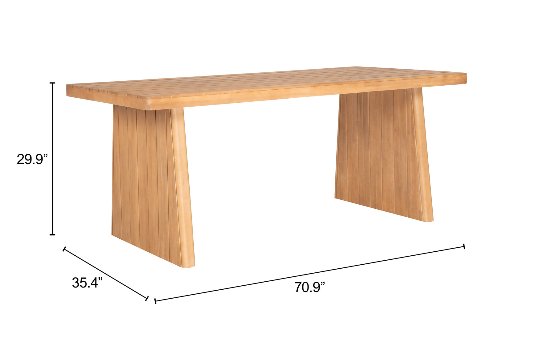 Nimone Natural Dining Table - Ornate Home