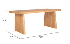 Nimone Natural Dining Table - Ornate Home