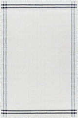 Nimue Cream & Blue Bordered Area Rug - Clearance - Ornate Home
