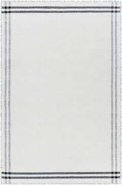 Nimue Cream & Blue Bordered Area Rug - Clearance - Ornate Home