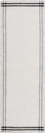 Nimue Cream & Blue Bordered Area Rug - Clearance - Ornate Home