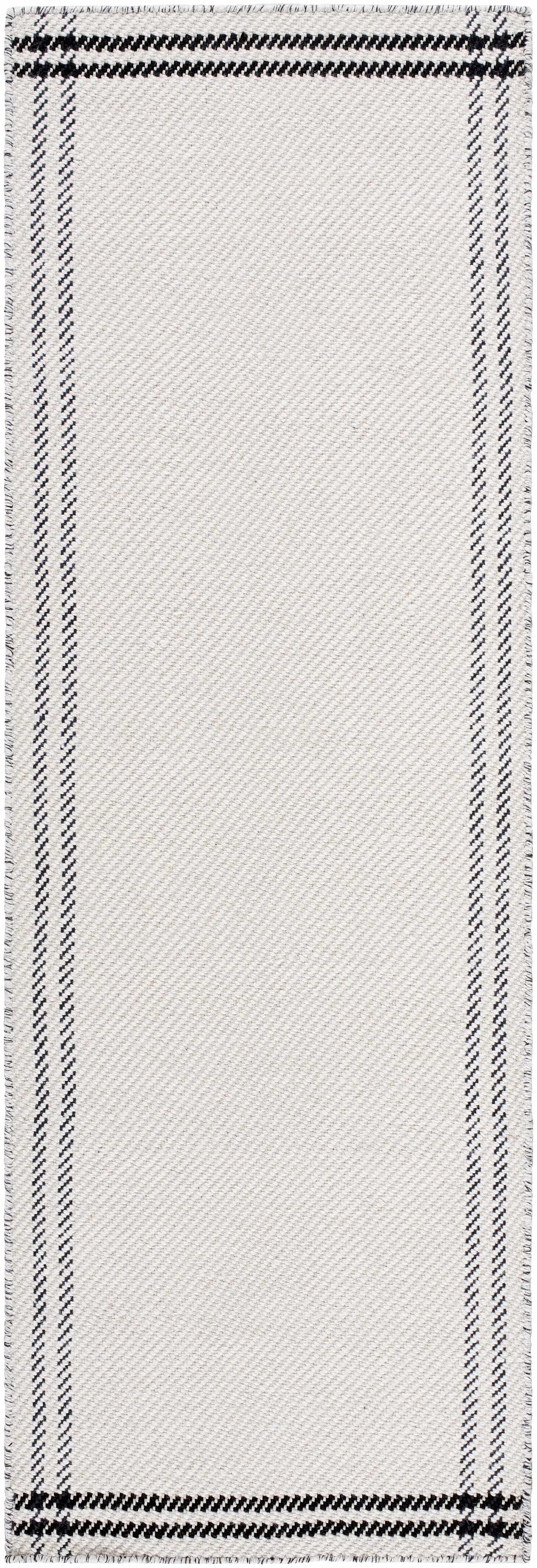 Nimue Cream & Blue Bordered Area Rug - Clearance - Ornate Home