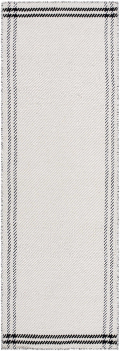 Nimue Cream & Blue Bordered Area Rug - Clearance - Ornate Home