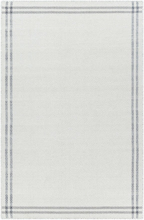 Nimue Cream & Charcoal Bordered Area Rug - Clearance - Ornate Home