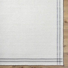 Nimue Cream & Charcoal Bordered Area Rug - Clearance - Ornate Home