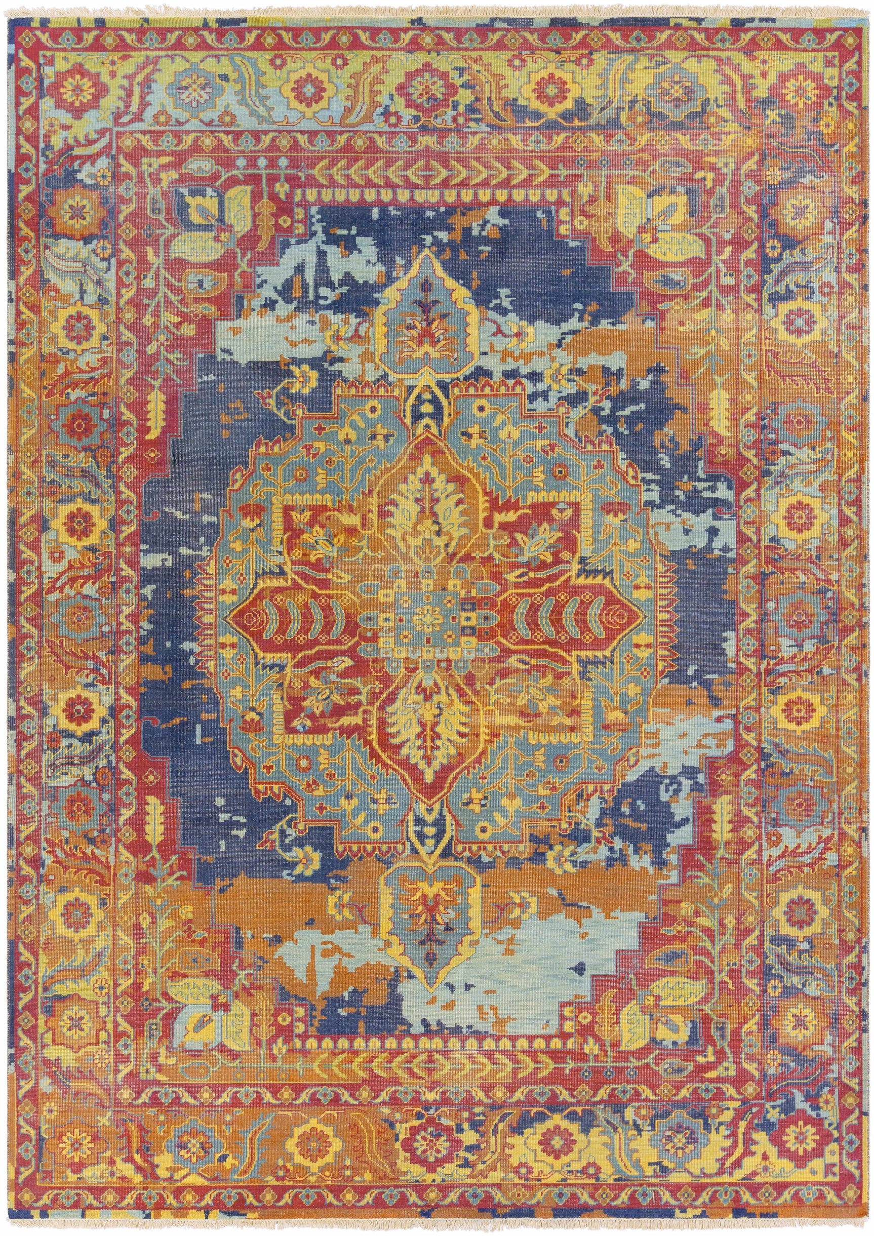 Ninepoints Premium Handmade Wool Rug - Clearance - Ornate Home