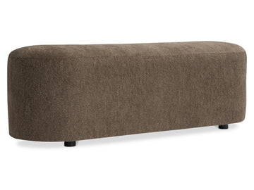 Nino Brown Fabric Bench - Ornate Home