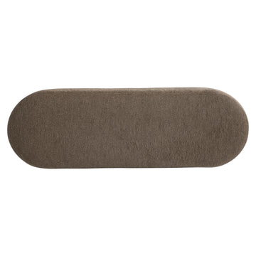 Nino Brown Fabric Bench - Ornate Home