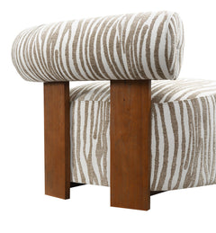Niobe Beige Accent Chair - Ornate Home