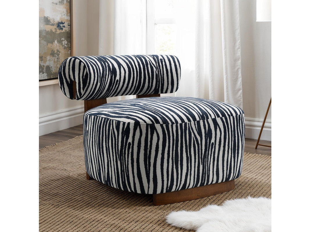 Niobe Midnight Blue Accent Chair - Ornate Home