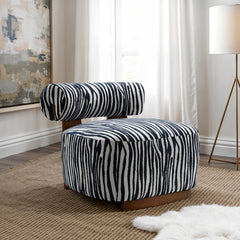 Niobe Midnight Blue Accent Chair - Ornate Home
