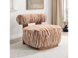 Niobe Rustic Orange Accent Chair - Ornate Home
