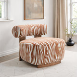 Niobe Rustic Orange Accent Chair - Ornate Home